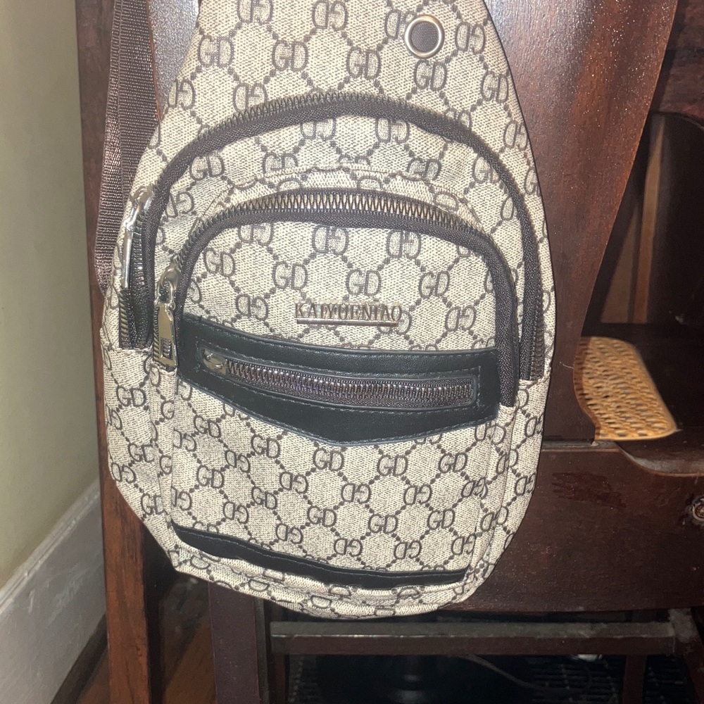 Crossbody Bag - Black and Gray